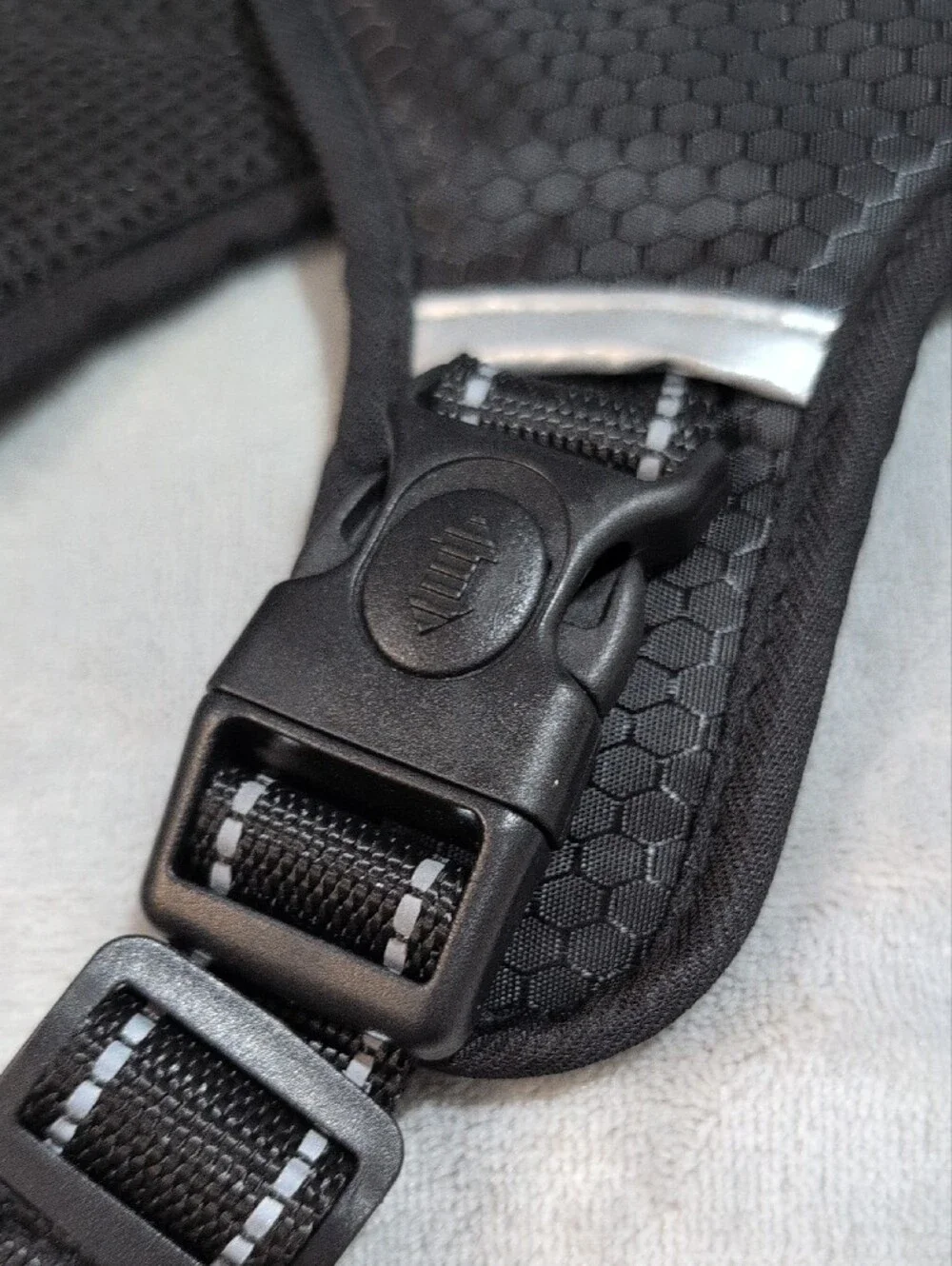 Black Padded Mesh Dog Harness - Adjustable Comfort